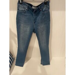 Denim & Co High‎ Rise Skinny Ankle Jeans Blue Wash Size 10 R